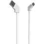 Câble USB-C/USB blanc Green_e avec embouts rotatifs 180° 3A 