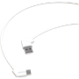 Câble USB-C/USB blanc Green_e avec embouts rotatifs 180° 3A 
