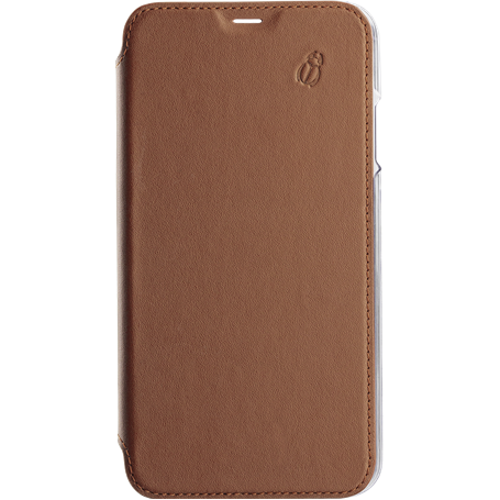 Folio en Cuir Premium dos Crystal Camel pour iPhone XR Beetlecase