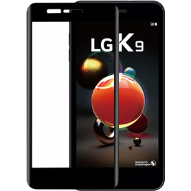 Protège-écran en verre trempé 2.5D contour noir pour LG K9