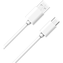 Câble USB A/USB C 1m 3A Blanc WOW
