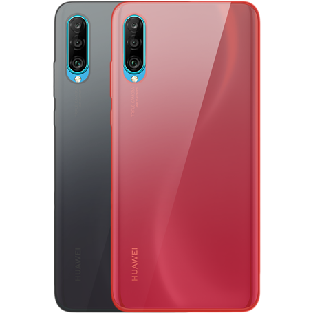 Pack de 2 coques souples dégradées Noire et Rouge pour Huawei P30 Lite