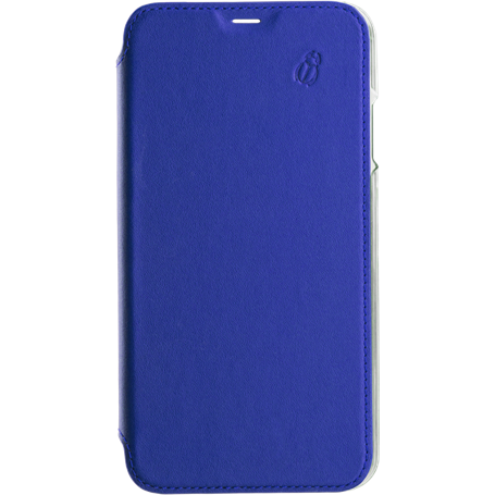 Folio Apple iPhone 6/7/8/SE/SE22 en Cuir Premium dos Crystal Bleu Beet