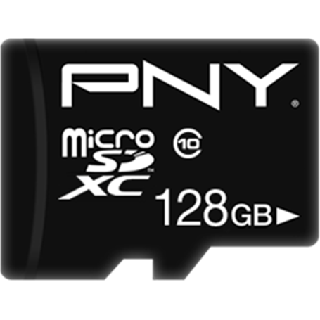 Carte MicroSD Performance Plus 128GB Class 10 50 MB/S PNY
