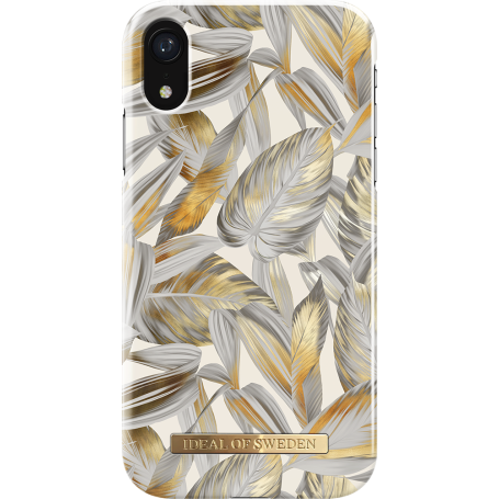 Coque Fashion Platinum Leaves pour iPhone XR Ideal Of Sweden