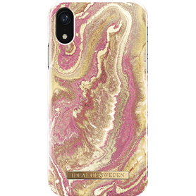 Coque Fashion Golden Blush Marble pour iPhone XR Ideal Of Sweden