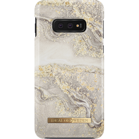 Coque Fashion Sparkle Greige Marble pour Samsung G S10E Ideal Of Swede