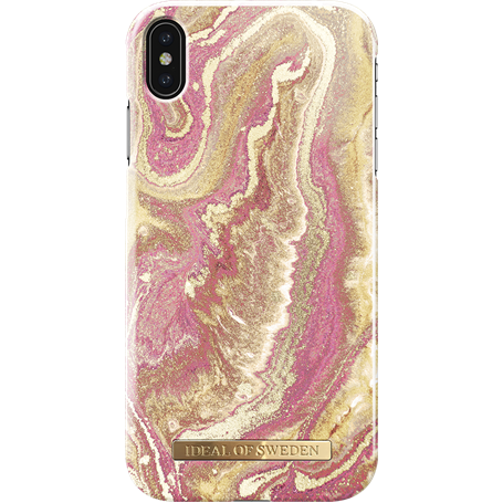Coque Fashion Golden Blush Marble pour iPhone XS Max Ideal Of Sweden