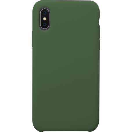 Coque Silicone SoftTouch Verte pour iPhone XS Max Bigben