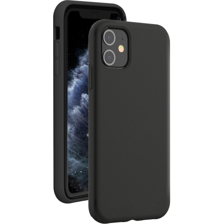 Coque Silicone SoftTouch Noire pour iPhone 11 Bigben