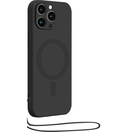 Pack Coque souple Noire intérieur Orange + Protège-écran en Verre trem