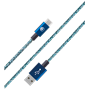 Câble Tissé USB A/USB C 2m Bleu Nuit - 3A Bigben