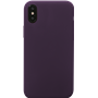 Coque Silicone SoftTouch Aubergine pour iPhone X/XS Bigben