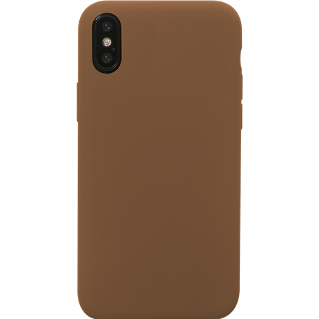 Coque Silicone SoftTouch Cognac pour iPhone X/XS Bigben