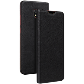 Etui folio noir pour Xiaomi Redmi 8A