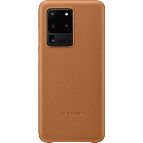 Coque rigide en cuir noir Samsung pour Galaxy S20 Ultra G988