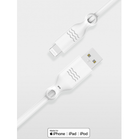 Câble Recyclable USB A/Lightning 2m Blanc Just Green