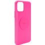 Coque Silicone Icon aimantée Fuchsia Fluo pour iPhone 11 Puro