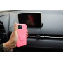 Coque Silicone Icon aimantée Fuchsia Fluo pour iPhone 11 Puro