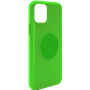 Coque Silicone Icon aimantée Verte Fluo pour iPhone 11 Puro