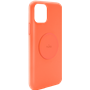 Coque Silicone Icon aimantée Orange Fluo pour iPhone 11 Puro