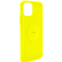 Coque Silicone Icon aimantée Jaune Fluo pour iPhone 11 Puro