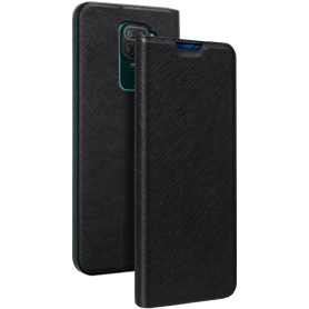 Etui Folio Xiaomi Redmi Note 9 Noir - Porte-carte intégré Bigben