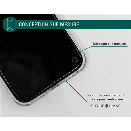 Coque Renforcée iPhone 12 mini PURE Noire - Garantie à vie Force Case
