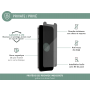 Protège écran iPhone 12 mini Plat Privé - Garanti à vie Force Glass