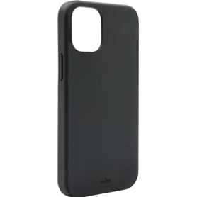 Coque Silicone Icon Noire pour iPhone 12 mini Puro