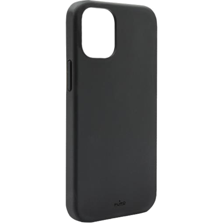 Coque Silicone Icon Noire pour iPhone 12 mini Puro