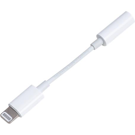 Adaptateur Jack 3.5mm vers Lightning Blanc Bigben