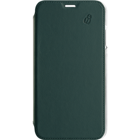Folio en Cuir Premium dos Crystal Vert pour iPhone 11 Beetlecase