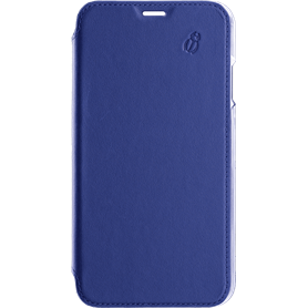 Folio en Cuir Premium dos Crystal Bleu pour iPhone 12 mini Beetlecase