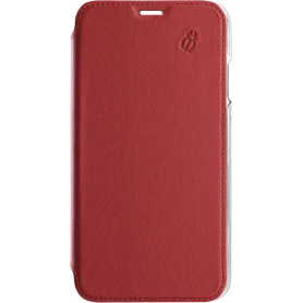 Folio en Cuir Premium dos Crystal Rouge pour iPhone 12 / 12 Pro Beetle
