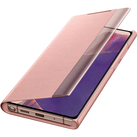 Folio Clear View Cover Or Rose pour Samsung G Note 20 Samsung