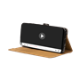 Etui Folio Wallet Oppo A72 Noir - Fermeture avec languette aimantée Bi