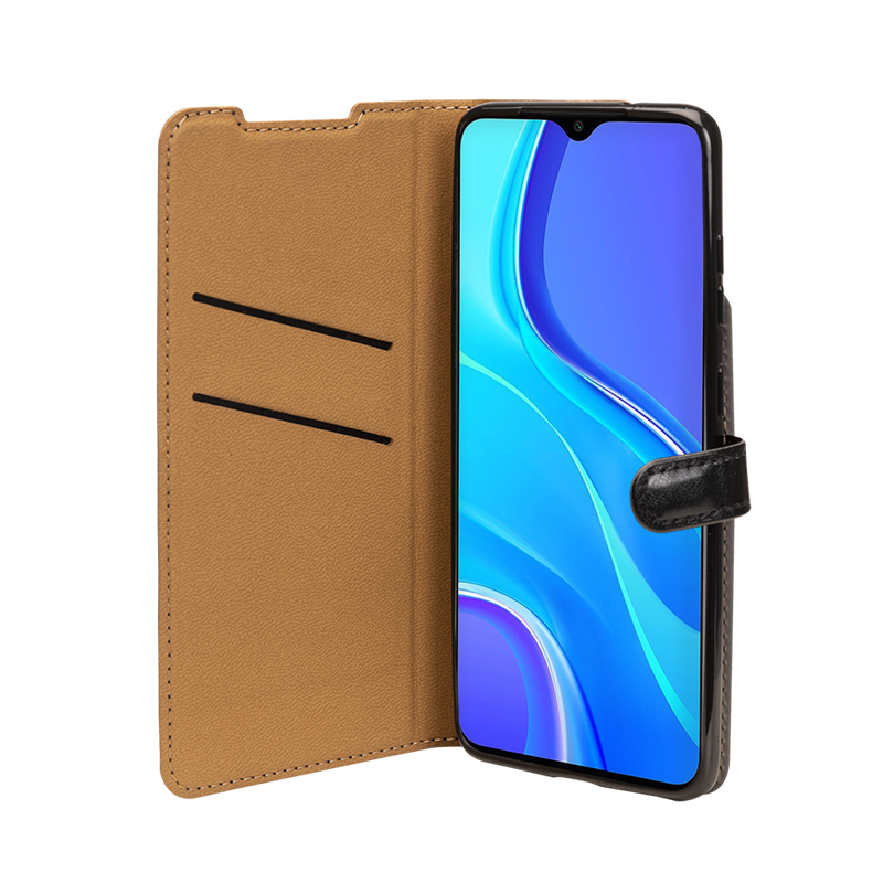 Image secondaire de Etui Folio Wallet Xiaomi Redmi Note 9 Noir - Fermeture avec languette 