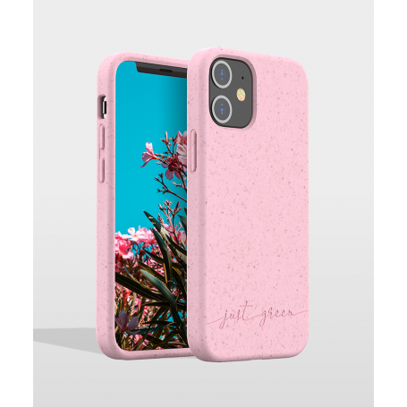 Coque Apple iPhone 12 mini Natura Baby Pink - Eco-conçue Just Green