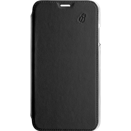 Folio en Cuir Premium dos Crystal Noir pour iPhone 12 Pro Max Beetleca