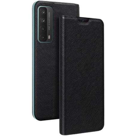 Etui Folio Huawei P Smart 2021 Noir - Porte-carte intégré Bigben