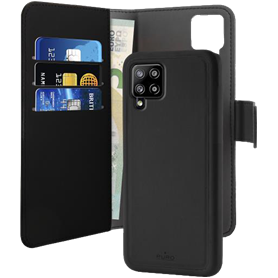 Folio Coque Magnétique 2 en 1 Noir pour Samsung G A42 5G Puro