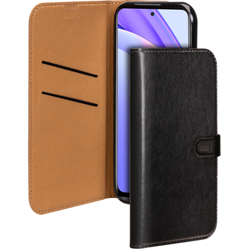 Etui Folio Wallet Xiaomi Mi 10T Lite Noir - Fermeture avec languette a