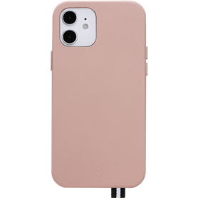 Coque iPhone 12 mini Elysée en Cuir full covering Rose Artefakt