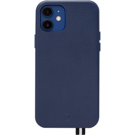 Coque iPhone 12 mini Elysée en Cuir full covering Bleue Nuit Artefakt