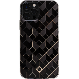 Coque iPhone 12 / 12 Pro Saint Germain avec motifs en 3D Noire Artefak