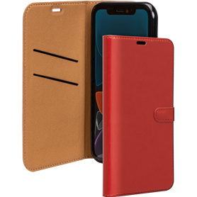 Etui Folio Wallet iPhone 12 Pro Max Rouge - Fermeture avec languette a