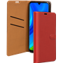 Etui Folio Wallet Huawei P Smart 2021 Rouge - Fermeture avec languette