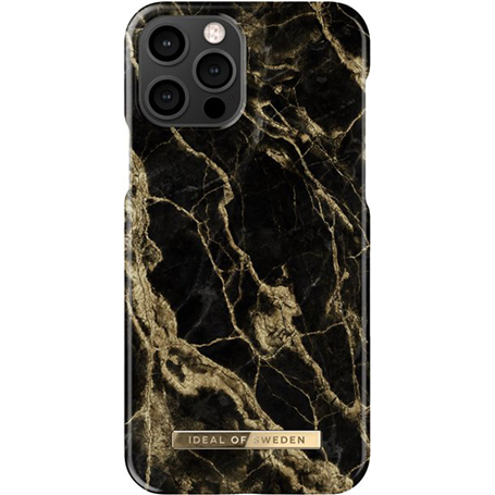 iPhone 12 / 12 Pro Fashion Case Golden Smoke Marble Ideal Of Sweden