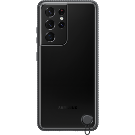 Coque Renforcée Clear Protective Contour Noir pour Samsung G S21 Ultra